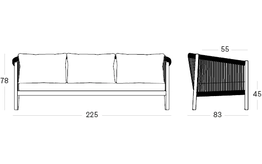 VincentSheppard_LentoLoungeSofa3S_dimensions